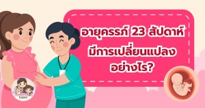 อายุครรภ์ 23 สัปดาห์ ทารกและคุณแม่ มีการเปลี่ยนแปลงอย่างไร