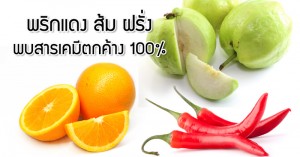 เตือน! พบสารเคมีตกค้างใน พริกแดง ส้ม ฝรั่ง เพียบ!!!