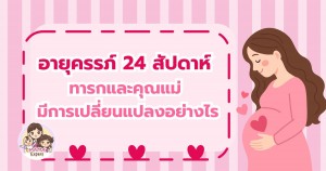 อายุครรภ์ 24 สัปดาห์ ทารกและคุณแม่ มีการเปลี่ยนแปลงอย่างไร